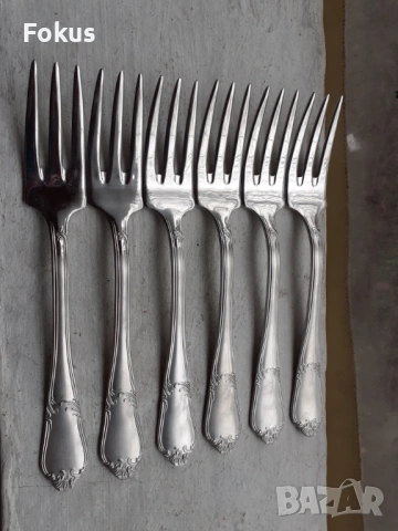 Комплект луксозни маркови посребрени вилици Guy Degrenne