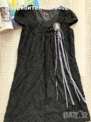 Къса черна рокля,р-р S, снимка 8 - Рокли - 23863052