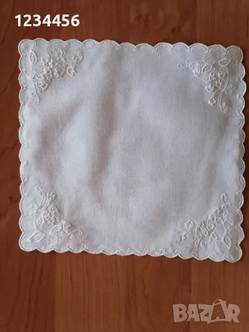 Нови ЛУКС платнени салфетки с бродерия 25/25 см.