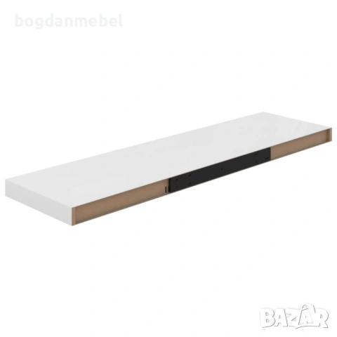 Sonata Окачени стенни рафтове, 2 бр, бял гланц, снимка 3 - Етажерки - 53174389