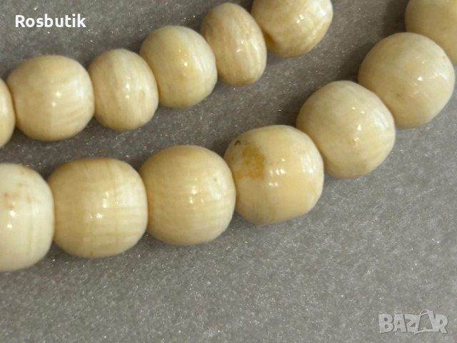 Старинно колие от слонова кост , снимка 5 - Антикварни и старинни предмети - 53424479