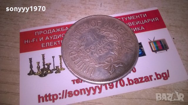 dollar 1851 ретро колекция-с индианец