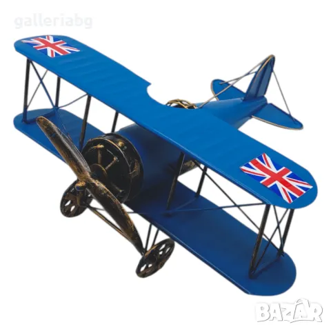 Сувенирен метален самолет, снимка 4 - Антикварни и старинни предмети - 50402128