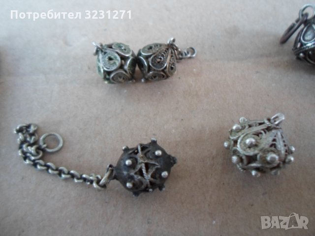 Лот сребърни казашки/атамански копчета за носия-19век, снимка 3 - Антикварни и старинни предмети - 35028642