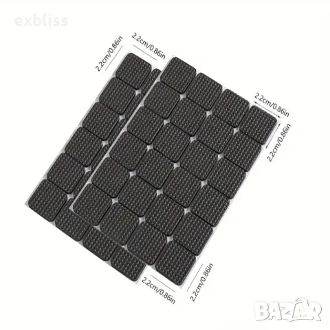 Противоплъзгащи подложки за мебели и килими 24бр., снимка 2 - Други стоки за дома - 49348037