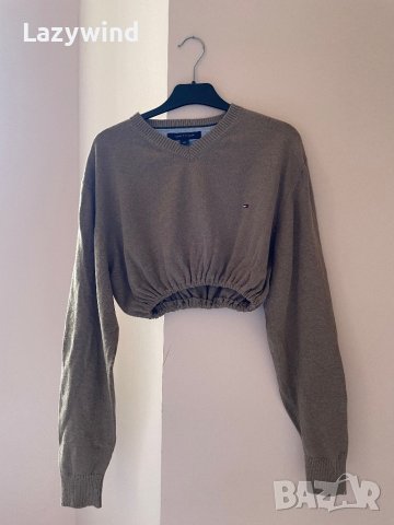Кроп пуловер Tommy Hilfiger, снимка 1 - Блузи с дълъг ръкав и пуловери - 40167699