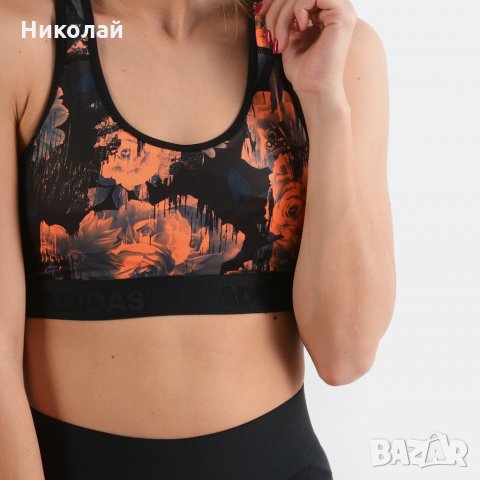 Adidas Women's Training Floral Sports Bra, снимка 13 - Корсети, бюстиета, топове - 32633873