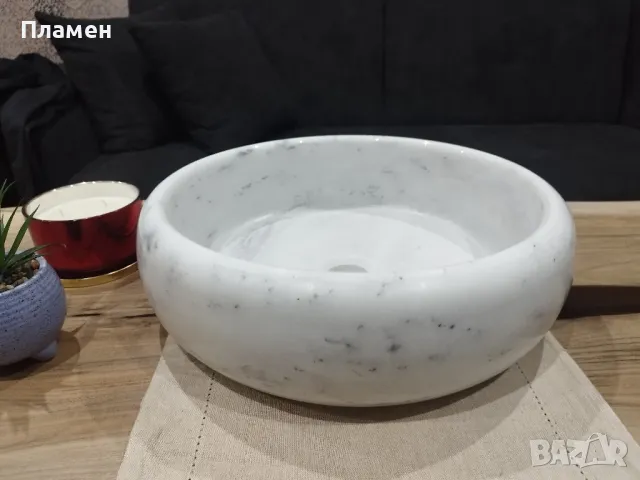 Мраморна мивка, снимка 3 - Мивки - 47922180