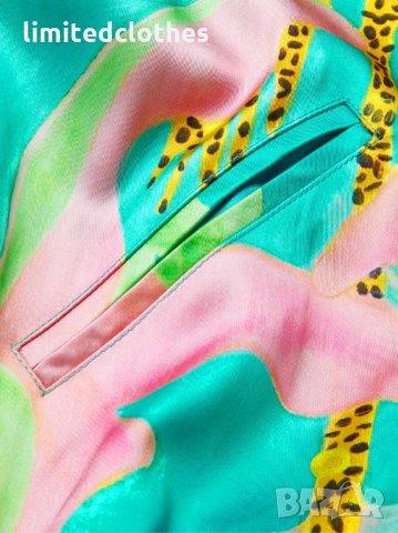 CELINE Paris x Tyson Reeder Satin Flower Print Bomber Мъжко Яке size 52 (L), снимка 6 - Якета - 35273622