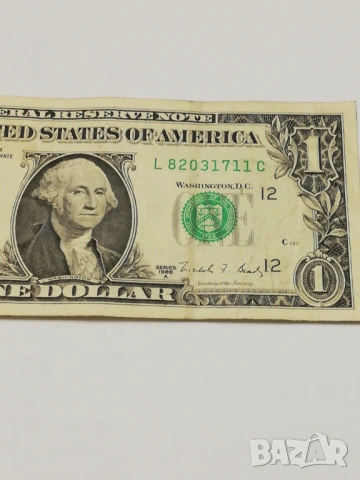 банкнота от 1 долар-1988 г., снимка 5 - Нумизматика и бонистика - 53479027