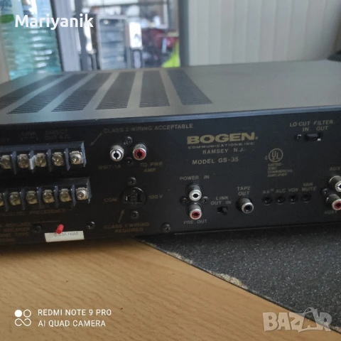 Bogen Gold Seal Series Amplifier GS35 35 Watt , снимка 6 - Ресийвъри, усилватели, смесителни пултове - 50789011