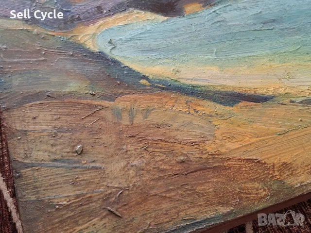 ✅КАРТИНА МАСЛО - РАЙСКИЯТ ЗАЛИВ - 55/41 СМ.❗, снимка 2 - Картини - 51413791