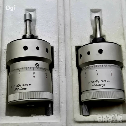 Микрометрични глави MITUTOYO  0-25мм , снимка 2 - Други машини и части - 53277477
