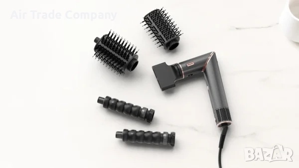 Маша за коса Shark Ninja Flex Style, 5-в-1 Air Styler и Сешоар – HD446EU, Черен, снимка 6 - Маши за коса - 51687434
