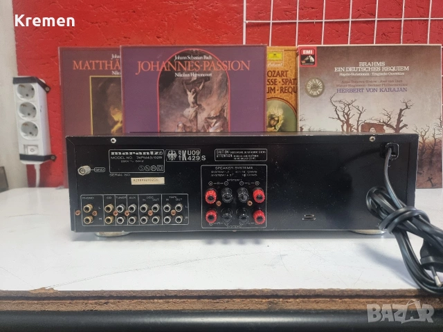 Усилвател MARANTZ PM-43, снимка 4 - Ресийвъри, усилватели, смесителни пултове - 53183884