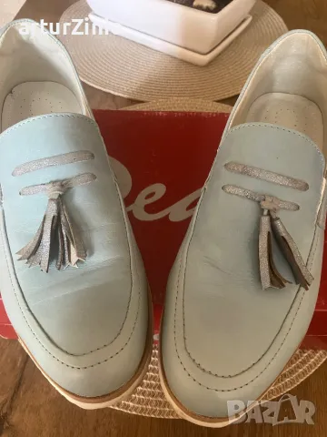 Дамски кожени мокасини, снимка 8 - Дамски ежедневни обувки - 50325067