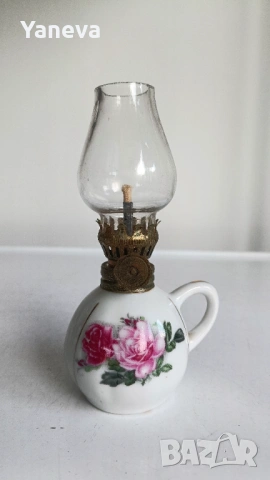 Английски, порцеланови, газени лампи. , снимка 4 - Настолни лампи - 53004793