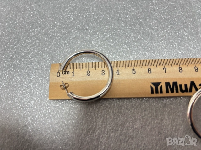 Сребърни Обеци (проба 925)-6,38 грама, снимка 11 - Обеци - 53518788