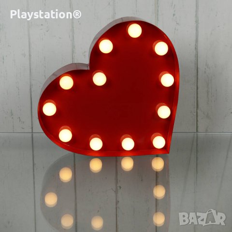 LED лампа романтично червено сърце, снимка 3 - Романтични подаръци - 40015337