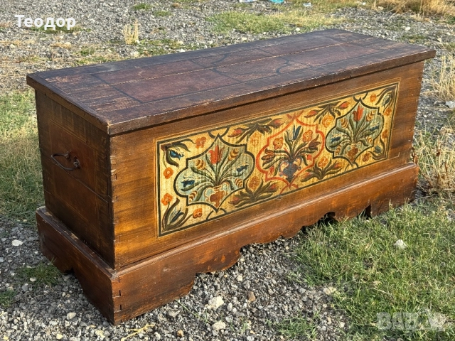 Уникален сандък, снимка 3 - Антикварни и старинни предмети - 51556100