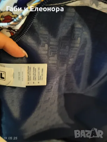 Fila, Раница с щампа Taian Warner Bros, Бял, Жълт, Индиго, снимка 4 - Раници - 50350954