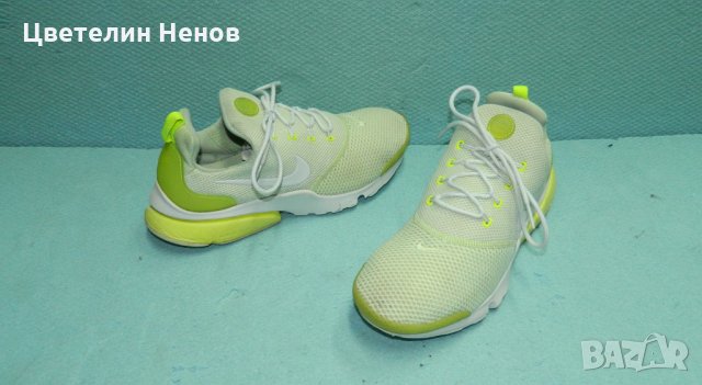 маратонки NIKE Presto Fly  Barely Volt/White/Volt  номер 40,5 , снимка 5 - Маратонки - 28298063