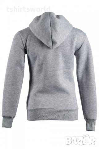 Нов детски суичър с 3D принт сива Котка със сини очи, снимка 2 - Детски анцузи и суичери - 35048553