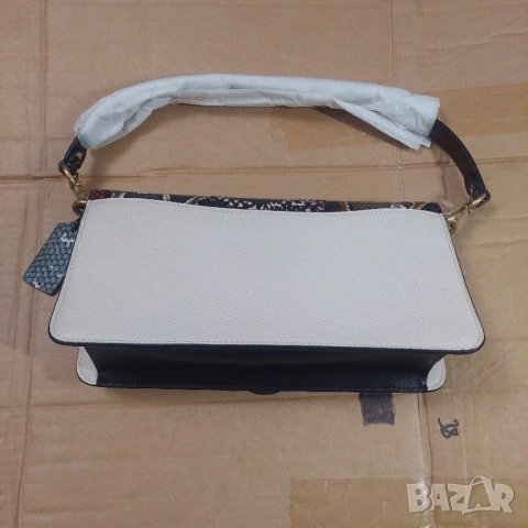 Чанта за рамо COACH Restored Tabby 26 с детайл от змийска кожа, снимка 6 - Чанти - 50608357