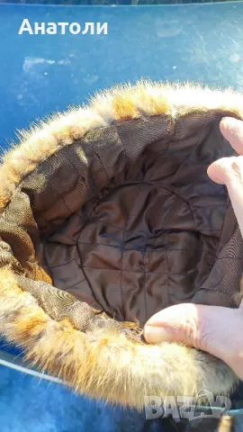 Шапка калпак от лисица , снимка 4 - Шапки - 49243044