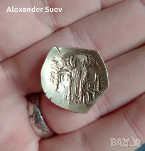 Златен византийски хиперперон, снимка 5 - Нумизматика и бонистика - 49228759