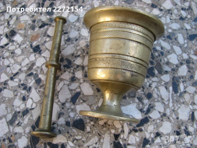 Аптекарско бронзово хаванче , снимка 2 - Антикварни и старинни предмети - 28458100
