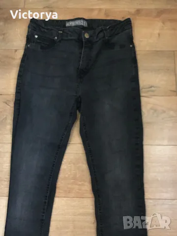 Черни дамски дънки Slim fit, снимка 2 - Дънки - 47556073