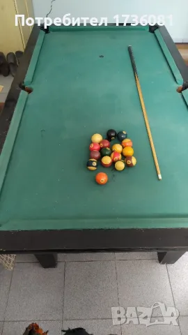 Продавам билярдна маса+щека за билярд+билярдни топки, снимка 1