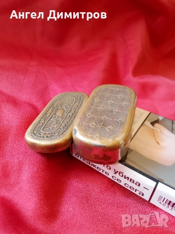 Стара кутия за тютюн емфие , снимка 3 - Антикварни и старинни предмети - 51530998