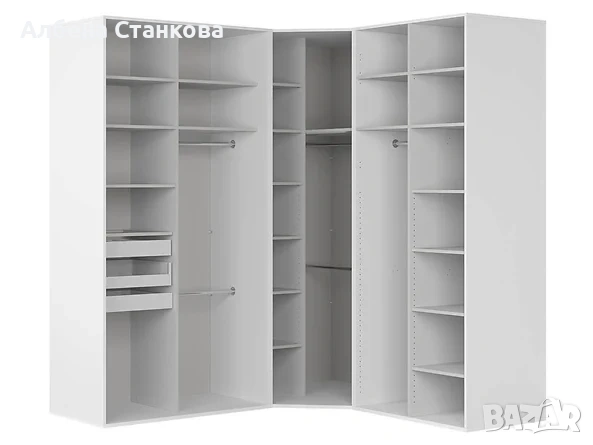 Чисто нов модулен ъглов гардероб от Ирим