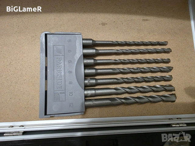 PARKSIDE комплект SDS+ секачи, шило и свредла за бетон, снимка 2 - Други инструменти - 53144779