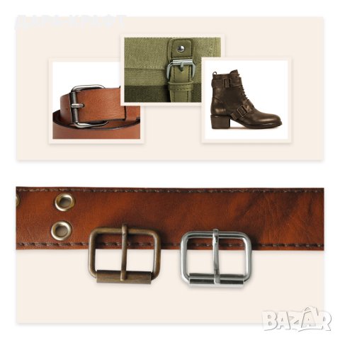 Ролкова катарама/тока с плосък език, 15мм-40мм, 10бр