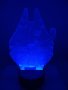 Star Wars Millennium Falcon 3d лампа настолна RGB , снимка 5
