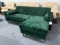 ПРОМОЦИЯ!!! Зелен диван от плат с лежанка, снимка 3