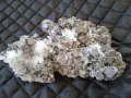 №146,Кварц,Кварцова друза,Кварц със сфалерит,галенит и хлорит,Кристали,Минерали,Родопи,, снимка 1