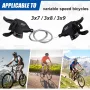 Палцови команди за велосипед, Скорости SOLDIER 3x7 / 3x8 / 3x9 Комплект, снимка 4