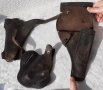 Различни стари кожени кобури за пистолет, оръжие, кобур, кожа, снимка 1