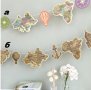 2 вида Световна Карта на света компас картонен Банер парти гирлянд декор рожден ден, снимка 1 - Други - 26859072