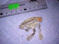 СТАРИННА ФИЛИГРАННА СРЕБЪРНА ВЪЗРОЖДЕНСКА БРОШКА РЪЧНА ИЗРАБОТКА 34412, снимка 7