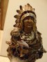 Красива статуетка индианец,фигура,статуя,скулптура, снимка 2