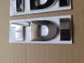 Метална самозалепваща релефна емблема TDI за кола автомобил , снимка 4