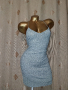 Н&М S Къса рокля от сребрист брокат , снимка 2