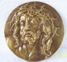 Исус с трънен венец -  икона, релеф барелеф метал религия, снимка 8