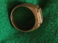 Пръстен стар бронзов 8981, снимка 3