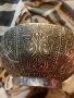 Ръчно изработена декоративна купа от дърво с метална облицовка (не се влияе от магнит), снимка 3